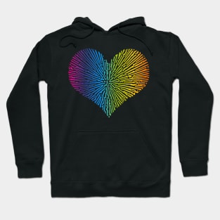 Turing Pattern Sunburst Love Heart (Full Spectrum) Hoodie